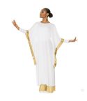 High Favor Worship Dance Overlay,High Favor Praise Dance Tunic,White/Gold High Favor Praise Dance Tunic