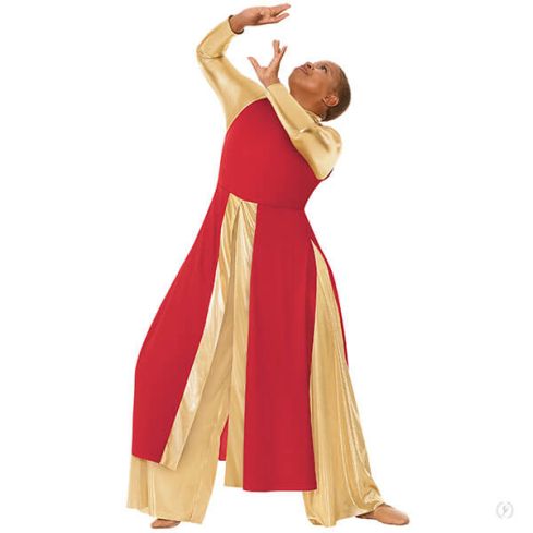 High Favor Panel Tunic,Black - High Favor Praise Dance Tunic,Back - High Favor Praise Dance Tunic