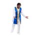 Blue Unisex Rose of Sharon Satin Vest