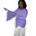 Knit Angel Sleeved Dance Shirt,Knit Trimmed Angel Sleeved Praise Shirt,Knit Angel Sleeved Liturgical Dance Shirt