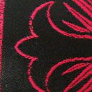 Black/Red Ecclesiastical Brocade-Black/Red